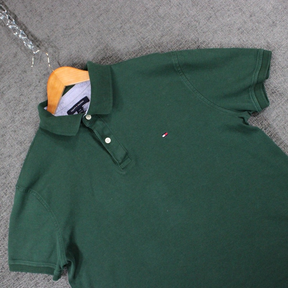 Tommy Hilfiger Men's Cotton Short Sleeve Custom Fit Polo Shirt